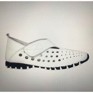 LITFOOT Womens Size 10.5-11/41 White Leather Shoes